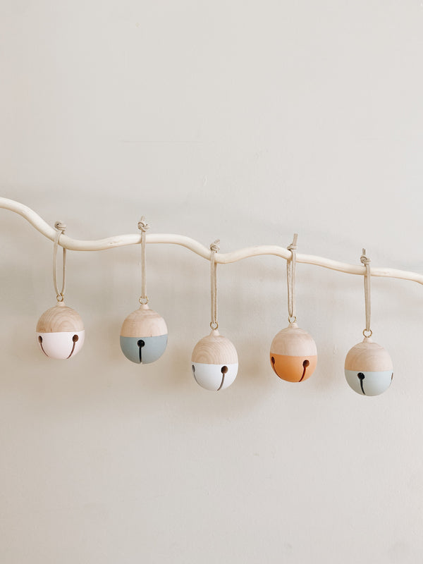 Wooden Jingle Bell Ornaments - A Single Bell - Andnest.com