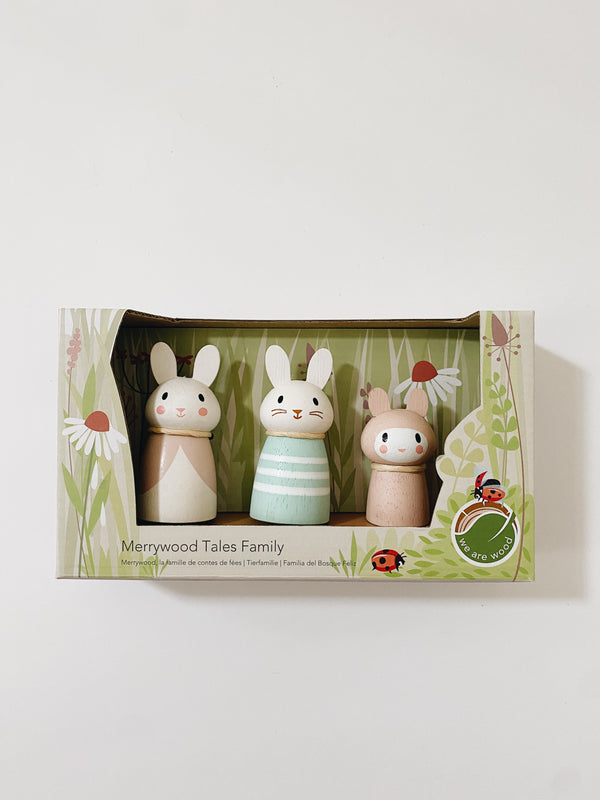 Wooden Bunny Family Set - Andnest.com