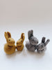 Fair Trade Felt Bunnies Set - Grey or Orchre - Andnest.com