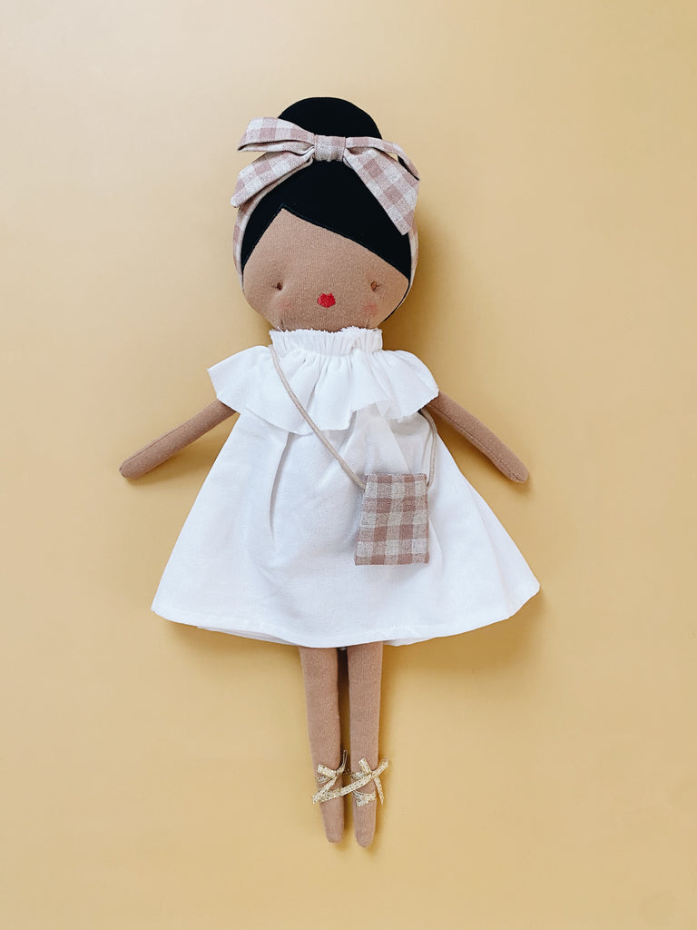 Piper Doll - Pink or Ivory Linen - Andnest.com