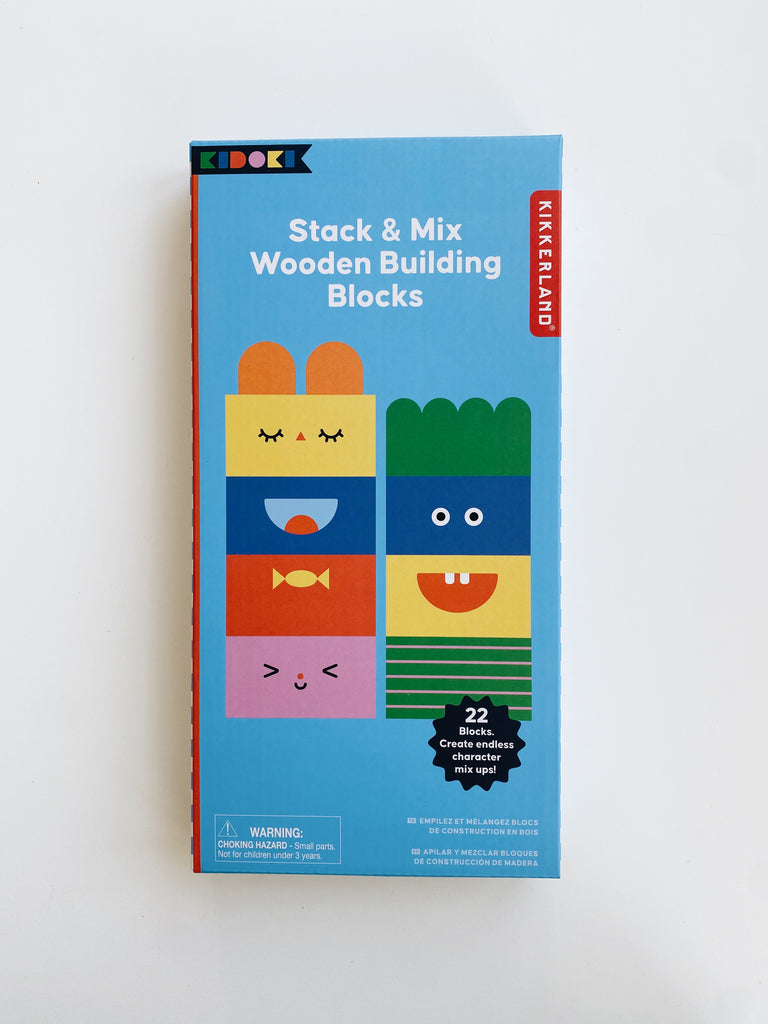 Stack and Mix Wooden Building Blocks - Andnest.com