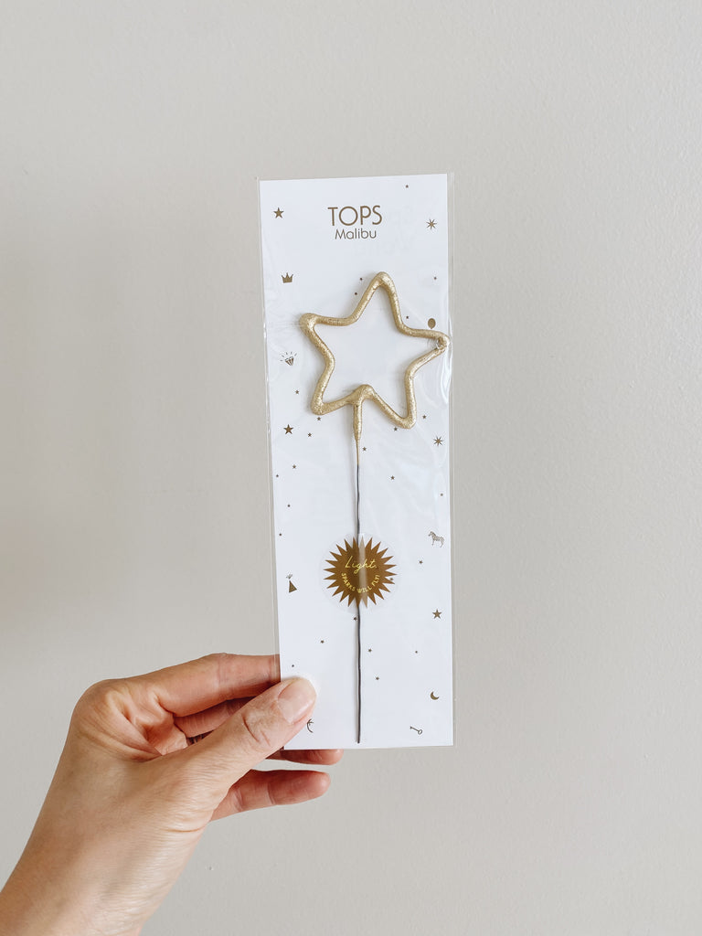 Big Golden Star Sparklers Wand - Andnest.com