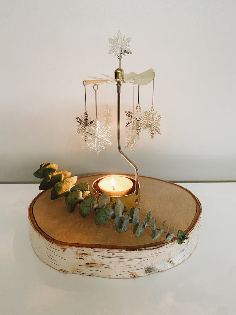 Swedish Rotary Spinning Candles - Snow, Horse, Oak, Nativity, Deer - Andnest.com