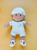 Organic Cotton Baby Doll - Mint Green - Andnest.com