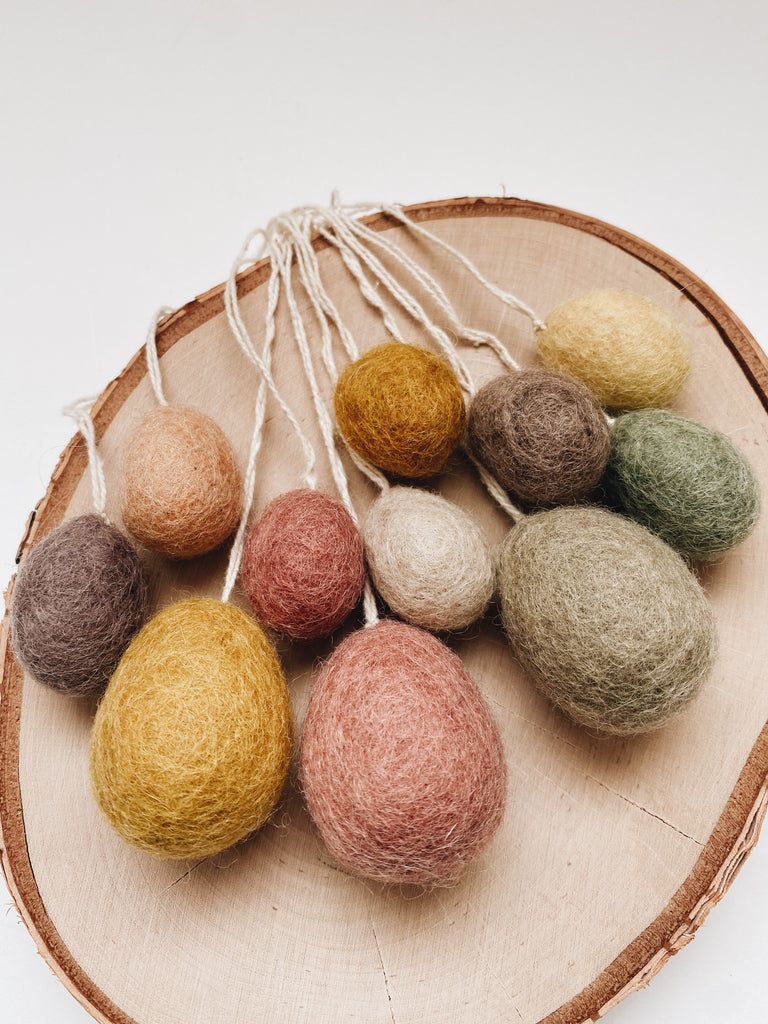 Fair Trade Felt Eggs - Big or Small - Andnest.com