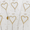 Big Golden Heart Sparklers Wand - Andnest.com