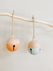 Wooden Jingle Bell Ornaments - One Hand Painted Bell - Andnest.com