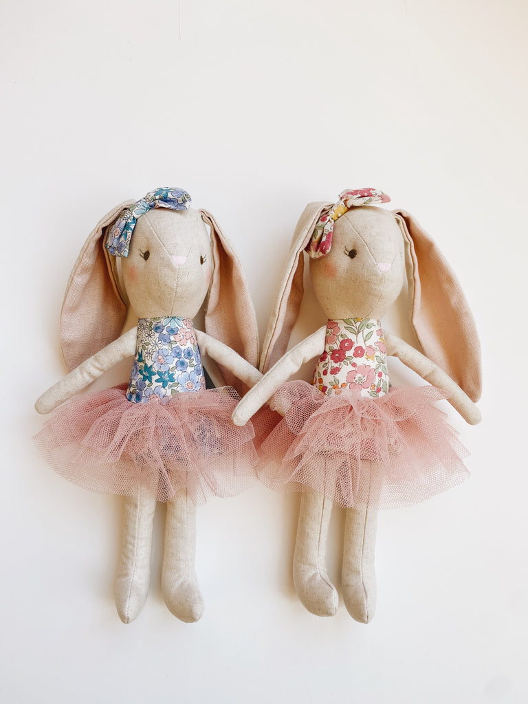 Ballerina Bunny - Liberty Rose Garden or Liberty Blue - Andnest.com