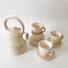 Wooden Tea Set - Tea pot, 4 cups and saucers - Andnest.com