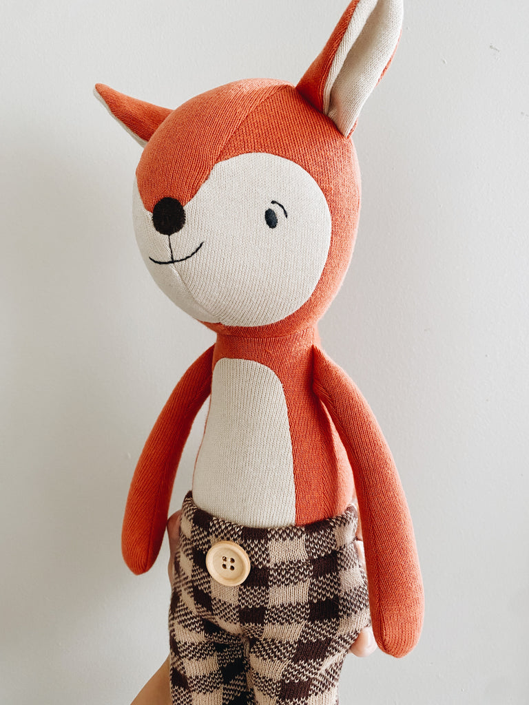 Organic Knit Plush - Fox - Andnest.com