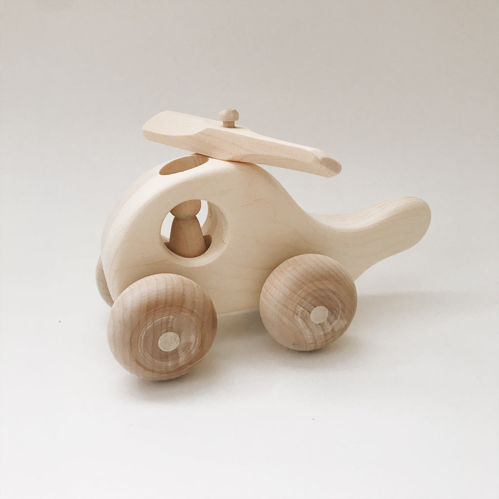 Helicopter Wooden Toy - Andnest.com