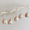 Personalized Wooden Jingle Bell Ornaments - PINK - Andnest.com