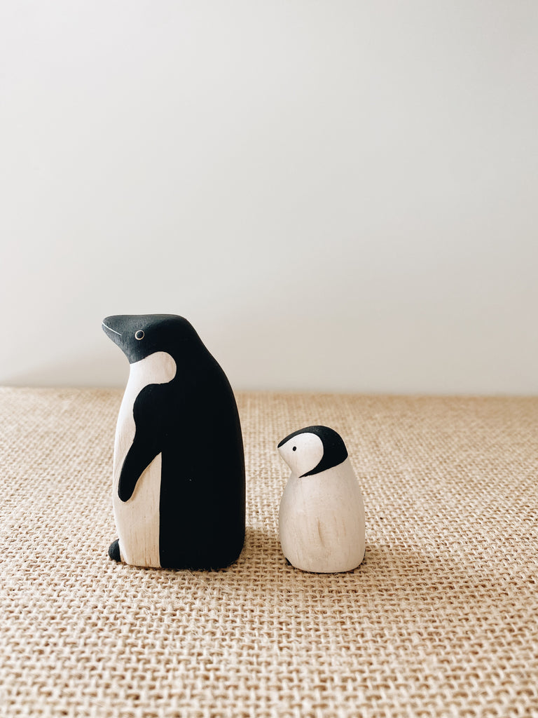 Wooden Penguins - Papa & Baby - Andnest.com