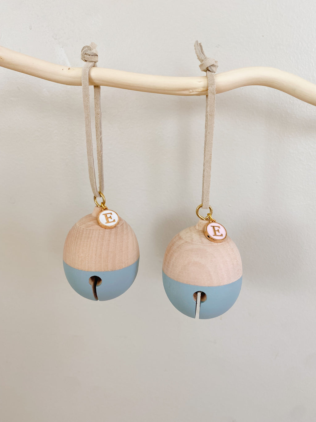 Personalized Hand Painted Wooden Jingle Bell Ornaments - Andnest.com
