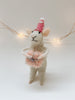 Felt Mice Ornaments - Coachella, I Heart You and Party Hat Ornaments - Andnest.com