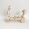 Wooden Cat and Dog Seesaw Pull Along - Andnest.com