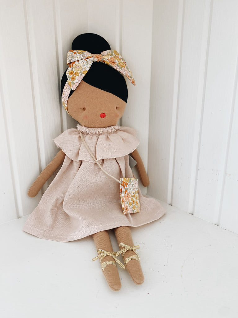 Piper Doll - Pink or Ivory Linen - Andnest.com