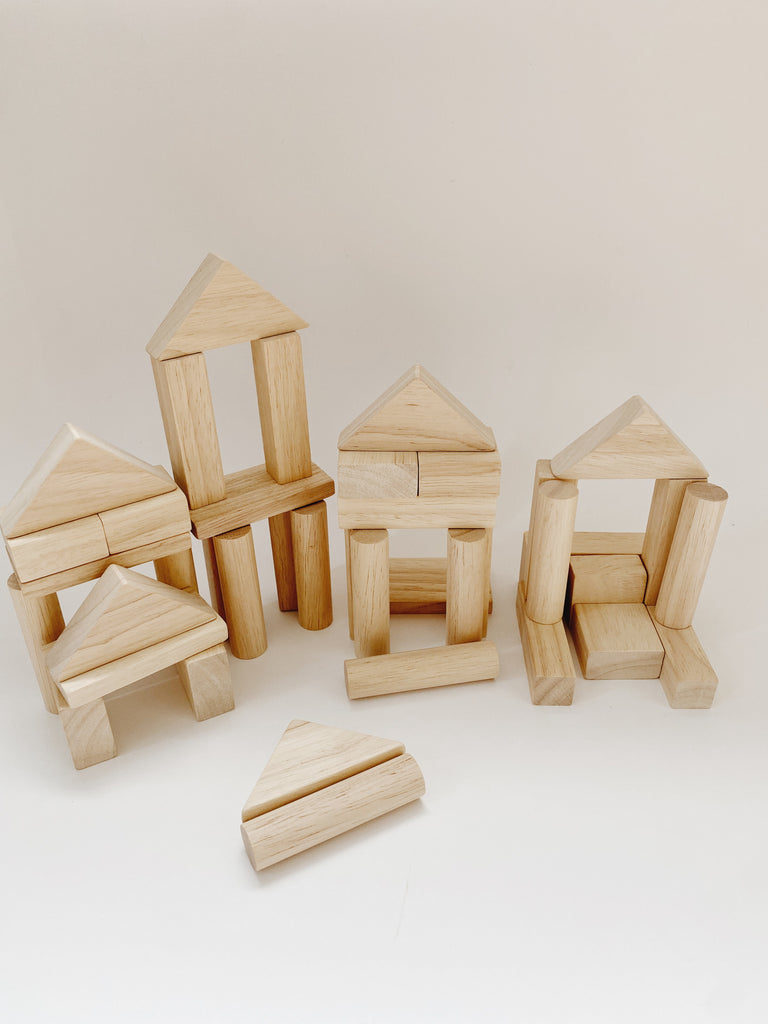 Wooden Blocks - 40 units - Andnest.com