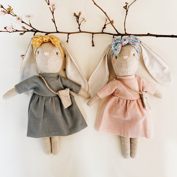 Sofia Bunny - Pink, Grey or Polka Dots - Andnest.com