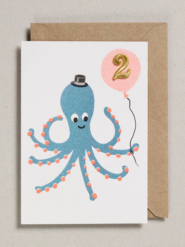 Happy Birthday Card - Ages 1, 2, 3 - Andnest.com
