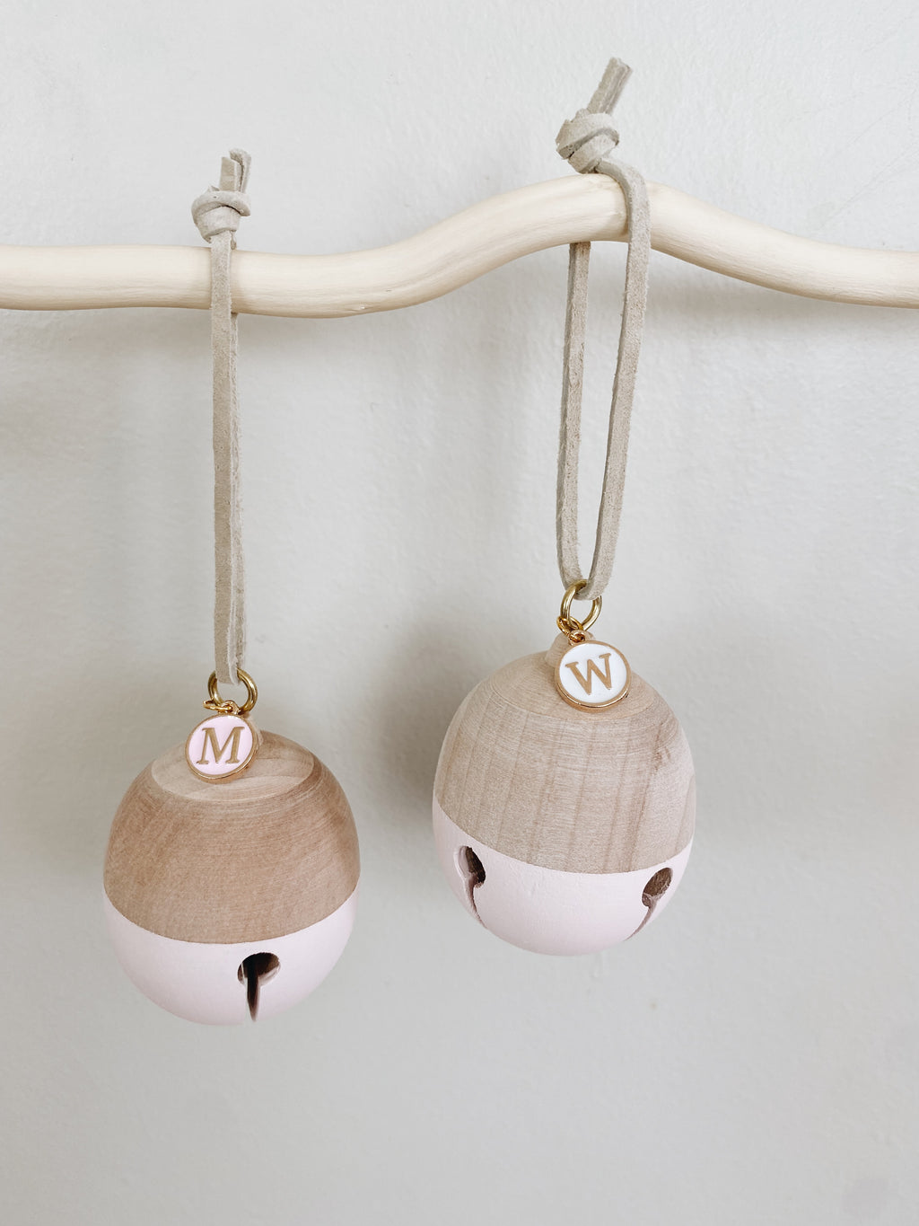 Personalized Hand Painted Wooden Jingle Bell Ornaments - Andnest.com