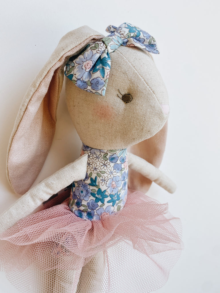 Ballerina Bunny - Liberty Rose Garden or Liberty Blue - Andnest.com