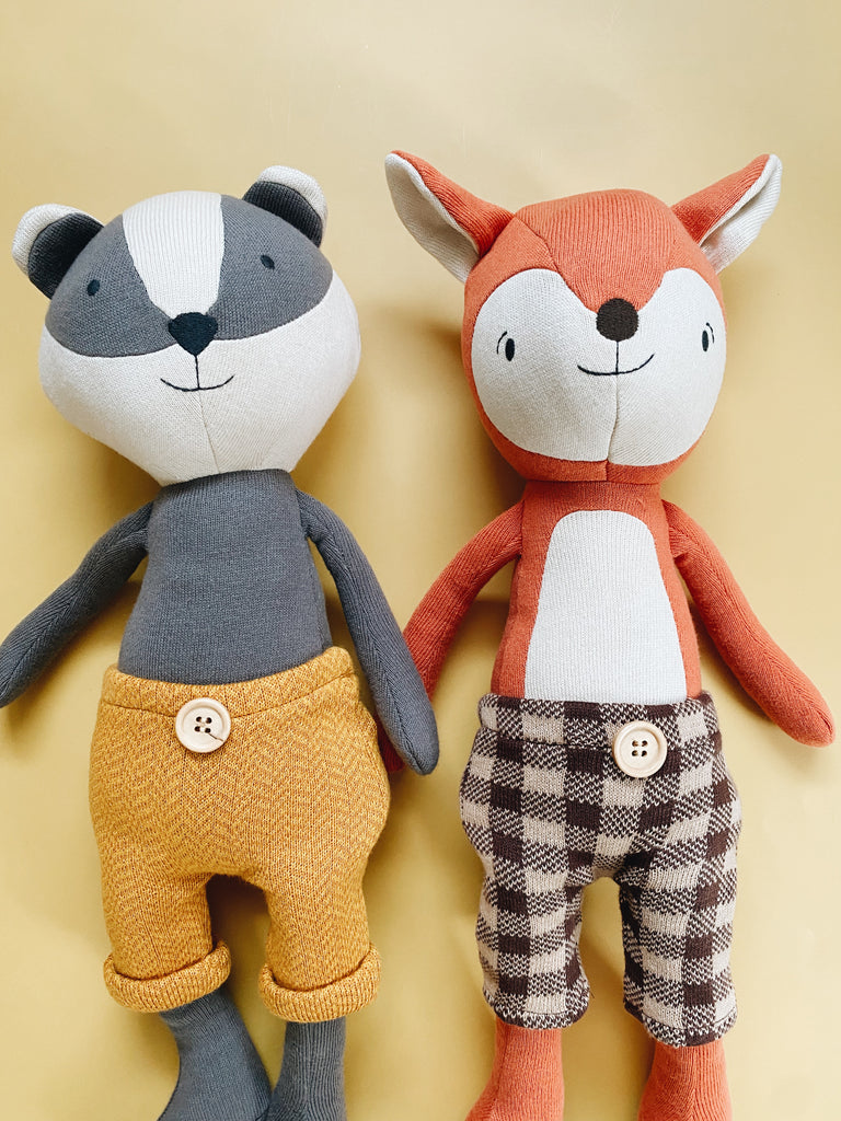 Organic Knit Plush - Badger - Andnest.com