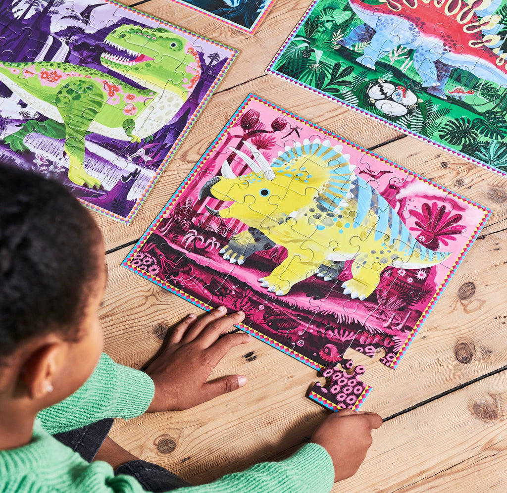 Dinosaurs Ready To Learn FOUR 36 Piece Puzzles - Andnest.com