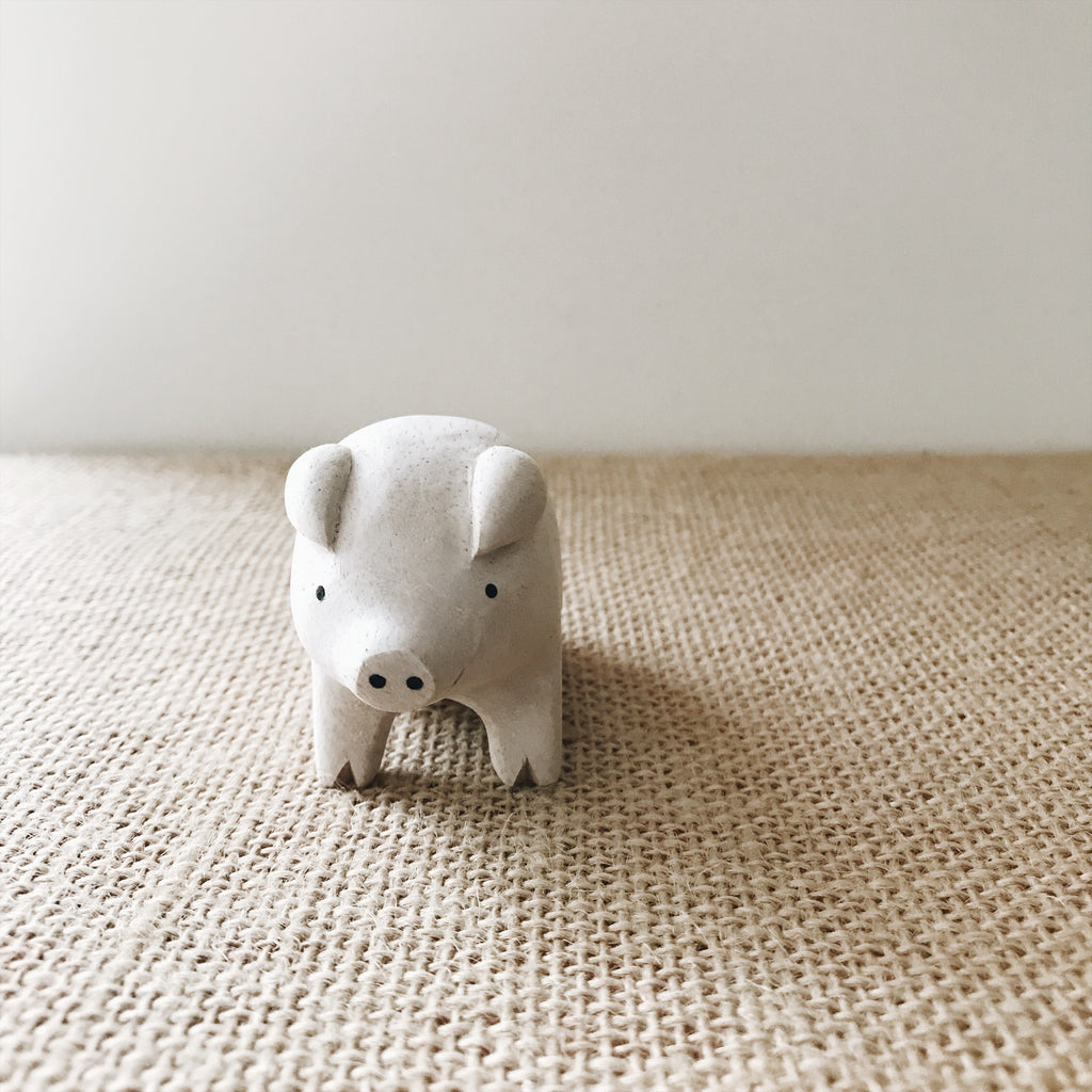 Wooden Animals - Pig - Andnest.com